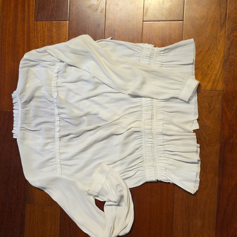 Calvin Rucker White blouse Xs - Picture 3 of 4